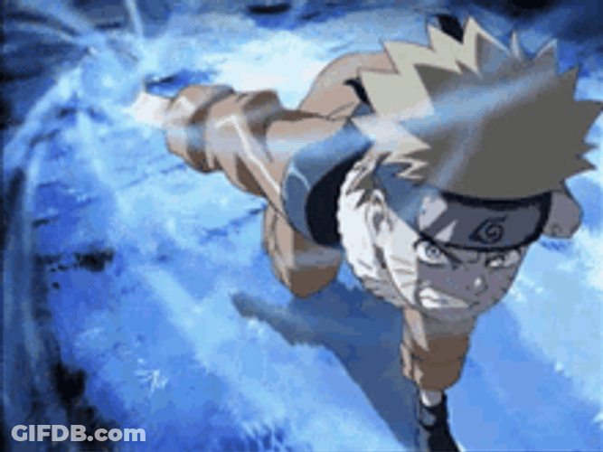 Naruto Rasengan Shippuden Angry Running GIF