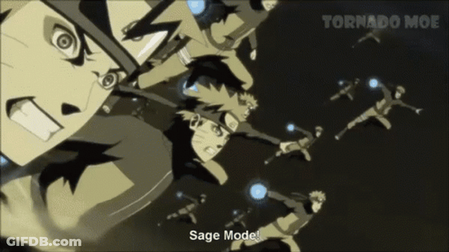 Naruto Rasengan To Kurama GIF