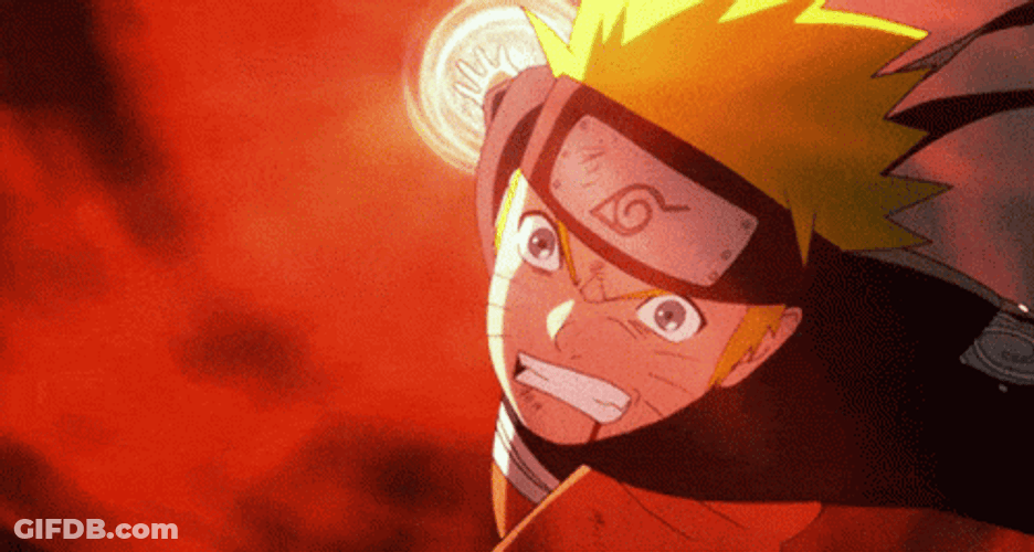 Naruto Red Rasengan Attack GIF