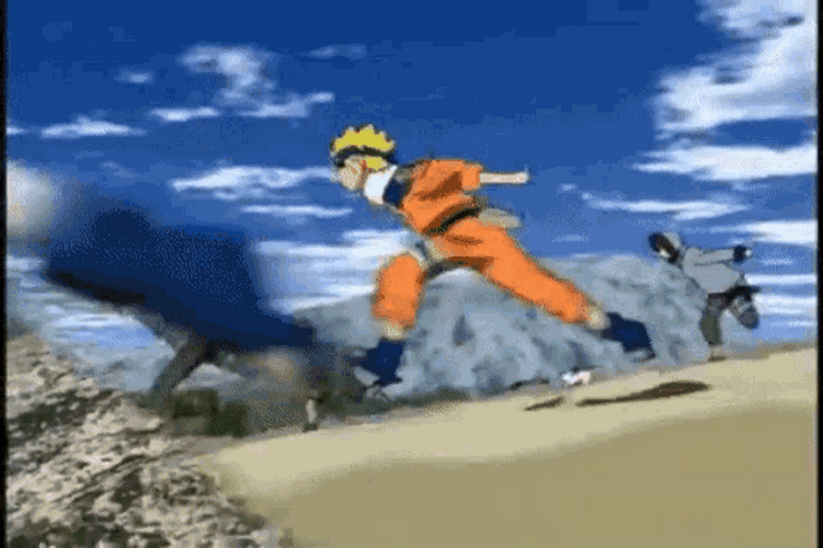 Naruto Run Intro Credits Neji Shikamaru Genin GIF