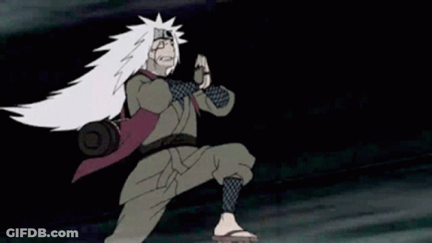 Naruto Run Jiraya Sensei Escape Being GIF