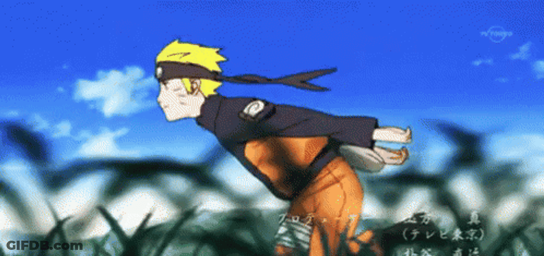 Naruto Run Meme Template Original Fields GIF