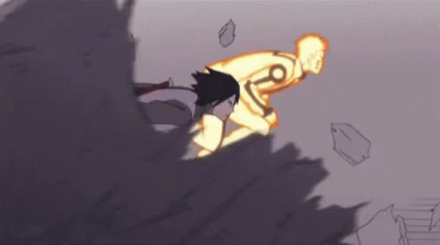 Naruto Run With Sasuke Sakura GIF