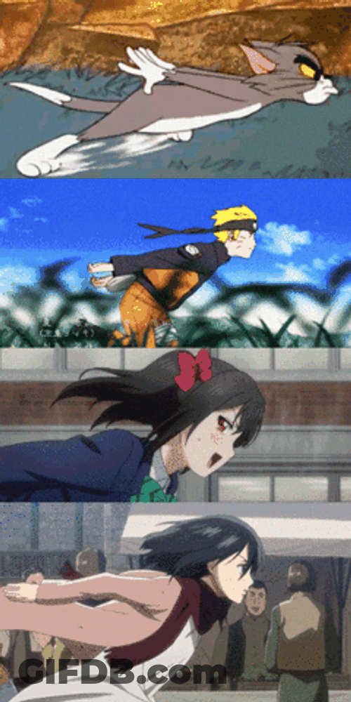 Naruto Runners Anime Clips GIF