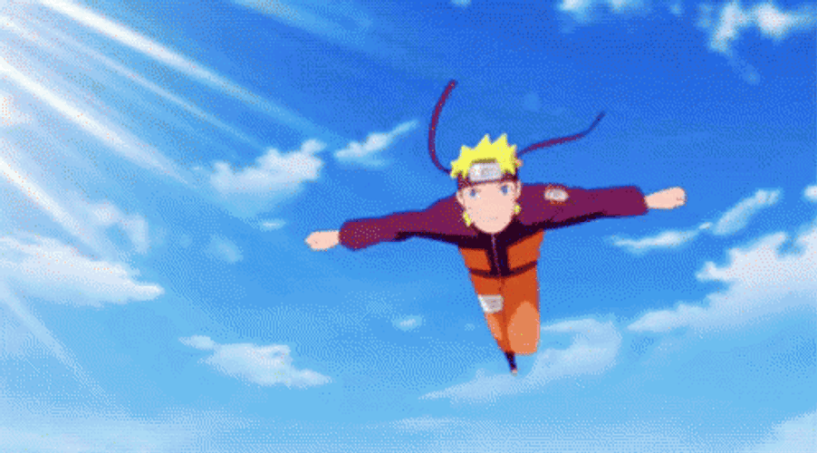 Naruto Running Away GIF