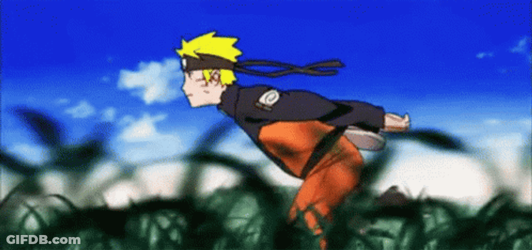 Naruto Running Quickly GIF