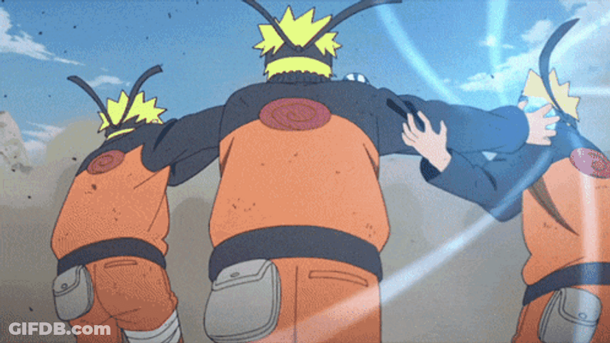 Naruto Running Towards Pain GIF
