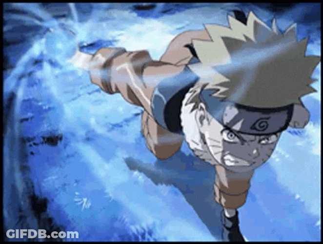 Naruto Running With Rasengan GIF