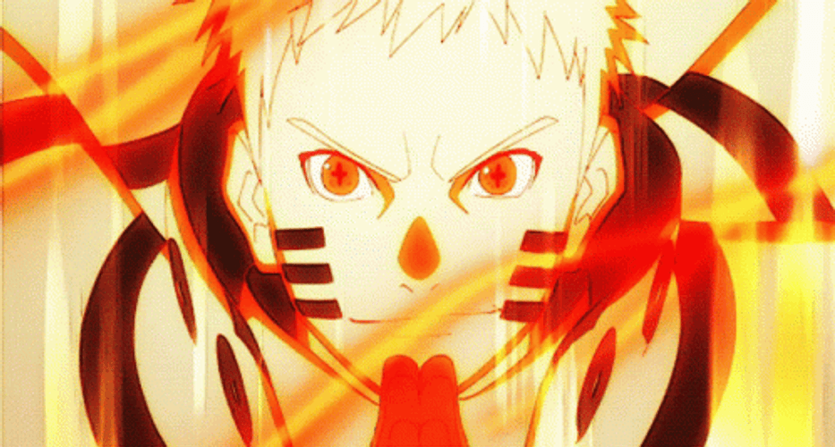 Naruto Sage Mode Aura Burst GIF