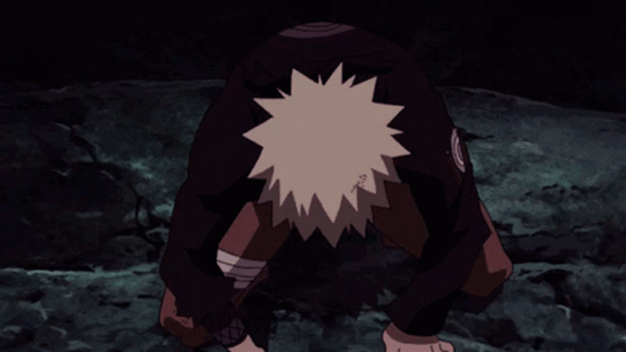 Naruto Sage Mode Bowing Transformation GIF