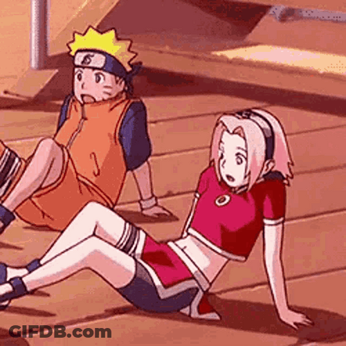 Naruto Sakura Haruno Anime Cute Laugh GIF