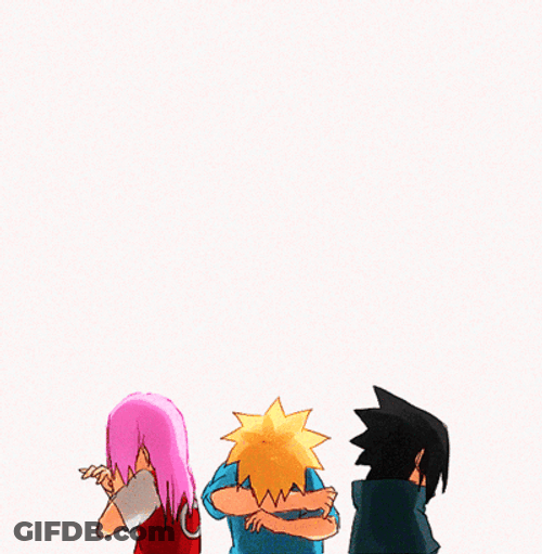 Naruto Sasuke Anime Gang Together GIF