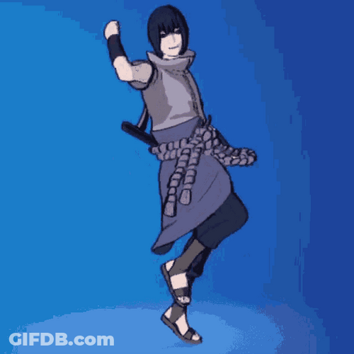 Naruto Sasuke Fortnite Dance GIF