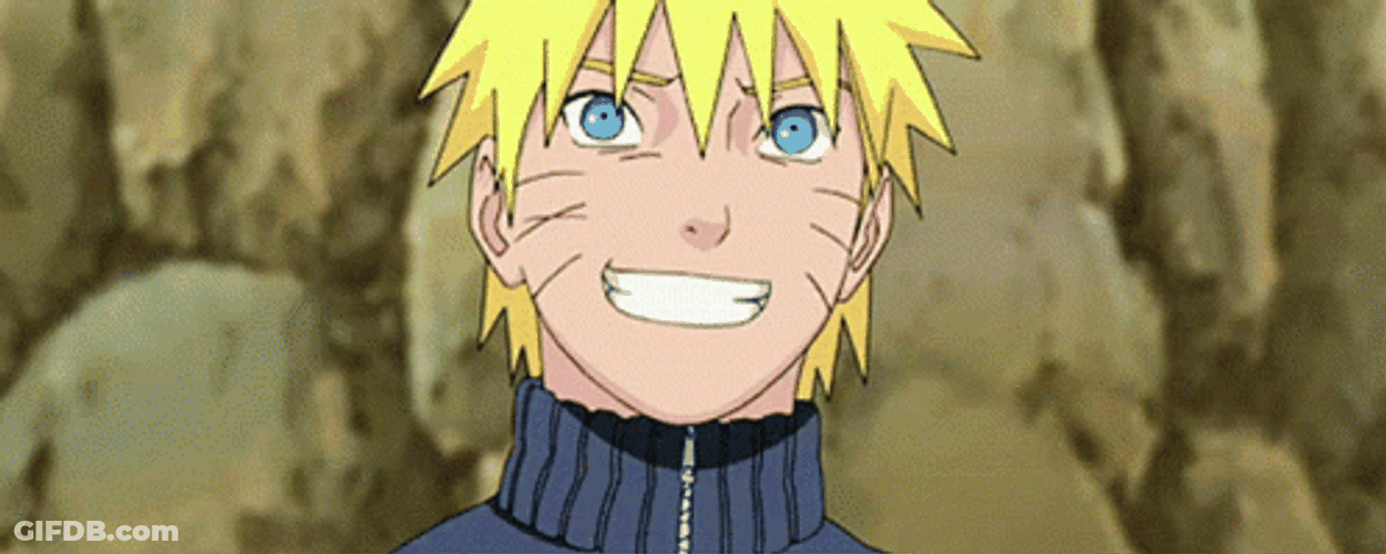 Naruto Shippuden Anime Smile Shy Touch Hair GIF
