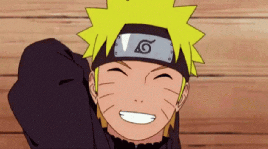 Naruto Shippuden Happy Smile Relief Laugh GIF