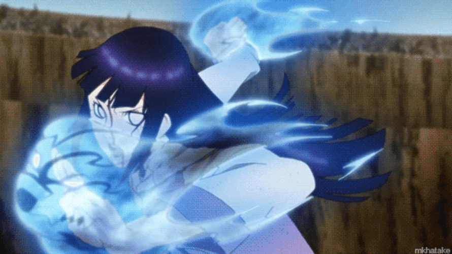 Naruto Shippuden Hinata Fight With Nagato GIF