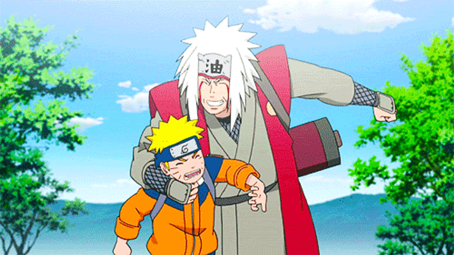 Naruto Shippuden Jiraiya And Naruto GIF