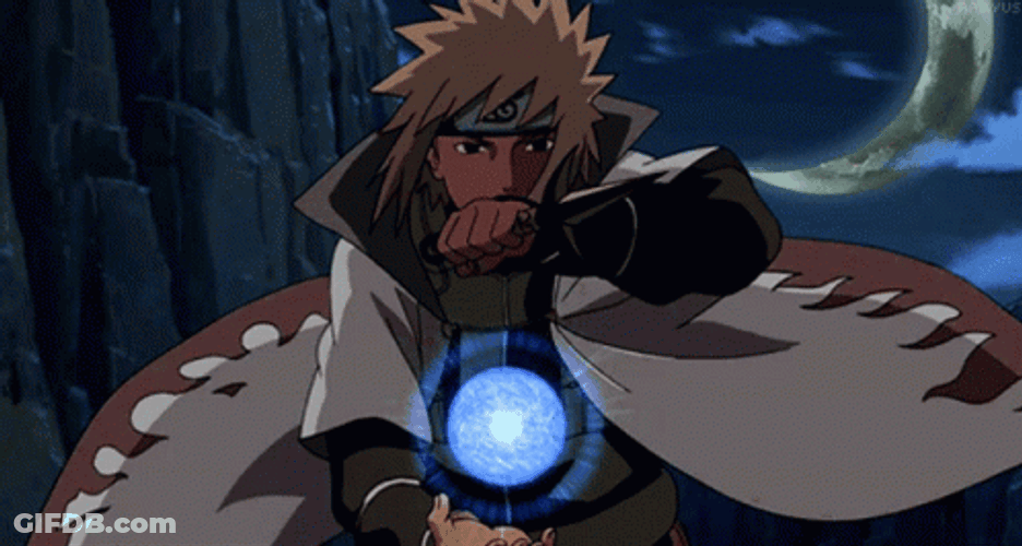 Naruto Shippuden Minato Namikaze Chakra Power GIF
