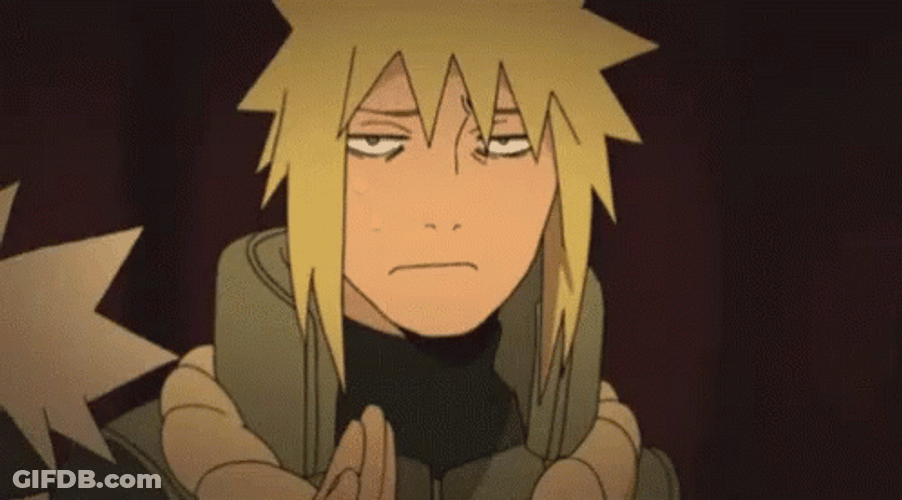 Naruto Shippuden Minato Namikaze Funny Face GIF