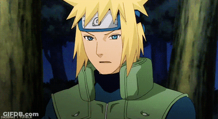 Naruto Shippuden Minato Namikaze Parried Weapon GIF