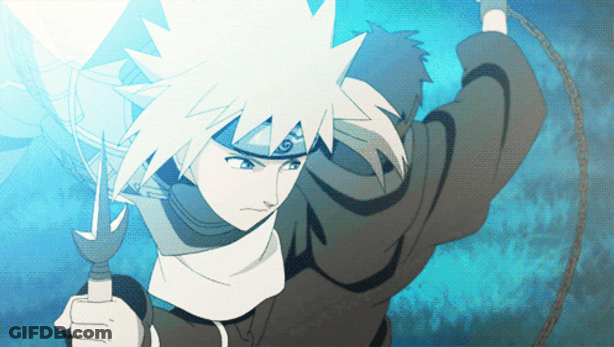 Naruto Shippuden Minato Namikazee Versus Obito Uchiha GIF