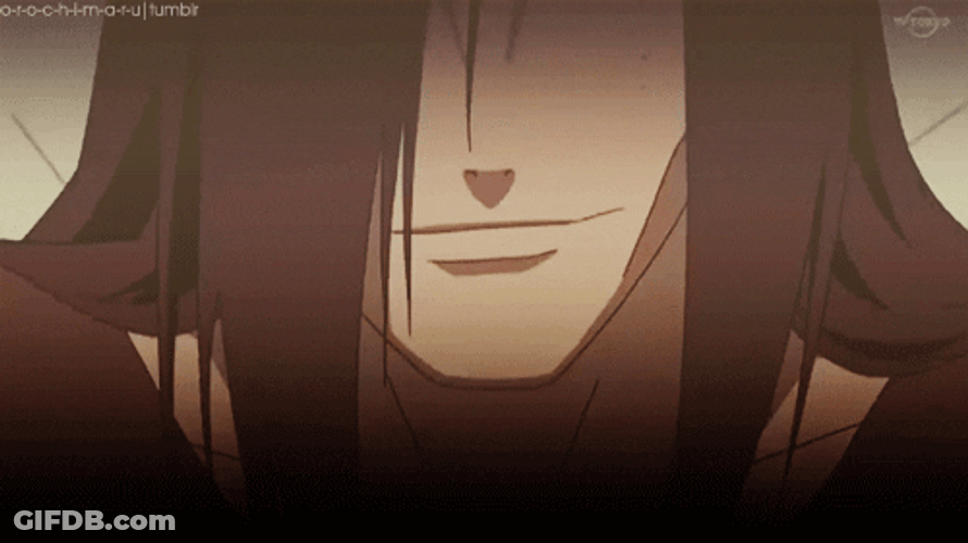Naruto Shippuden Orochimaru Smirking Smile GIF