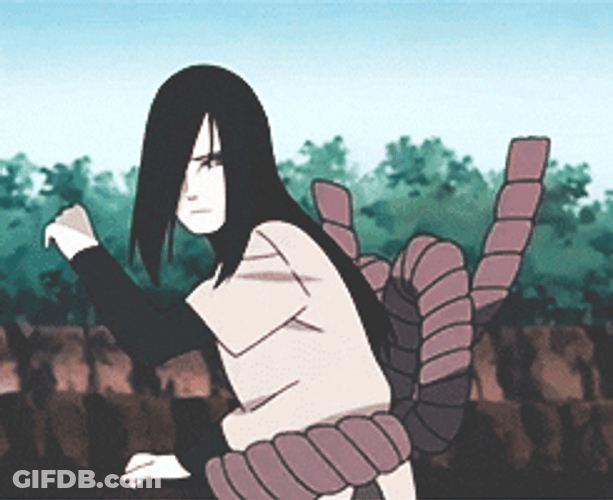Naruto Shippuden Orochimaru Using Snake Attacking GIF