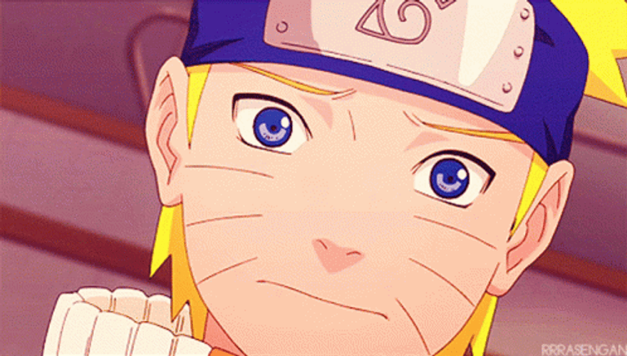 Naruto Shippuden Sad Disappointed Smile Going Away GIF