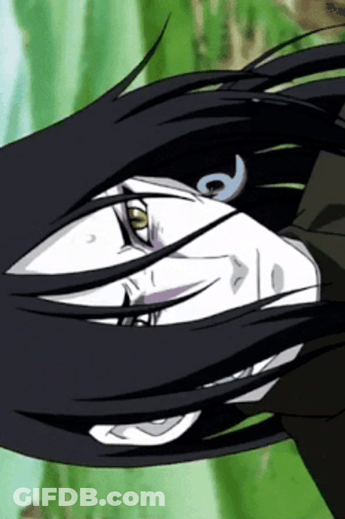 Naruto Shippuden Wind Blowing  Orochimaru Long Hair GIF