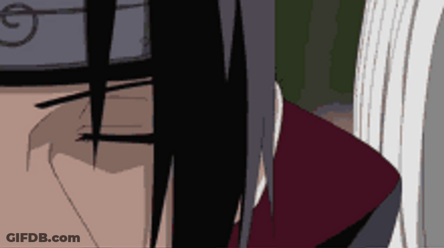 Naruto Side Face Itachi Uchiha Mangekyou Sharingan GIF