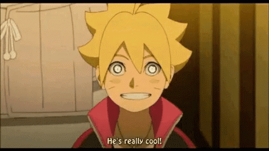 Naruto Smile Cool Amazed Reaction Boruto GIF