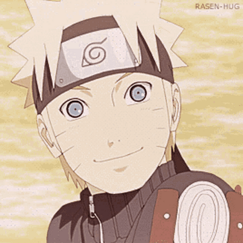Naruto Smile Surprised Look Away Blush Anime GIF