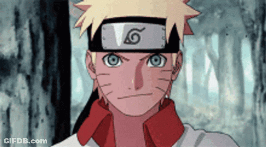 Naruto Smirk Winter Forest Background GIF