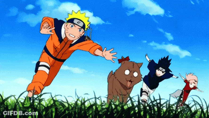 Naruto Suddenly Tripping Funny GIF