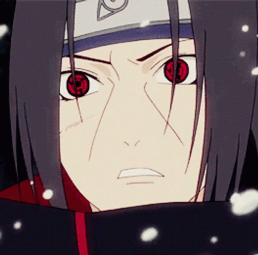 Naruto Surpised Uchiha Sasuka Mangekyou Sharingan GIF