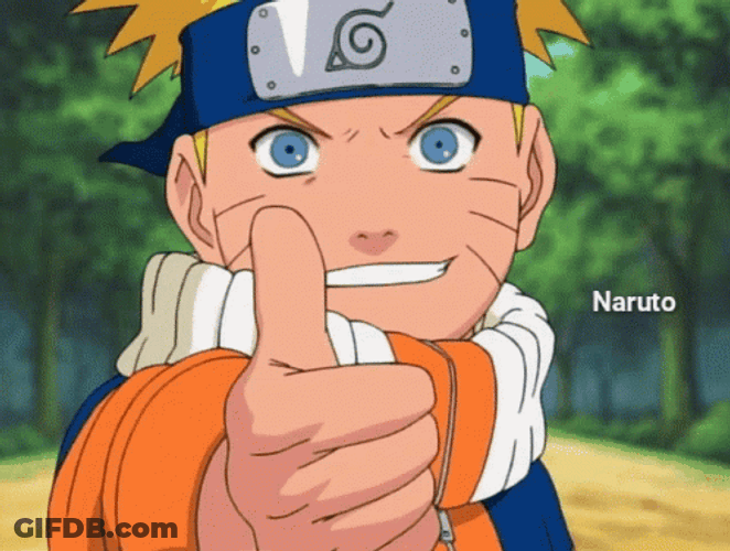 Naruto Thumbs-Up Wink GIF