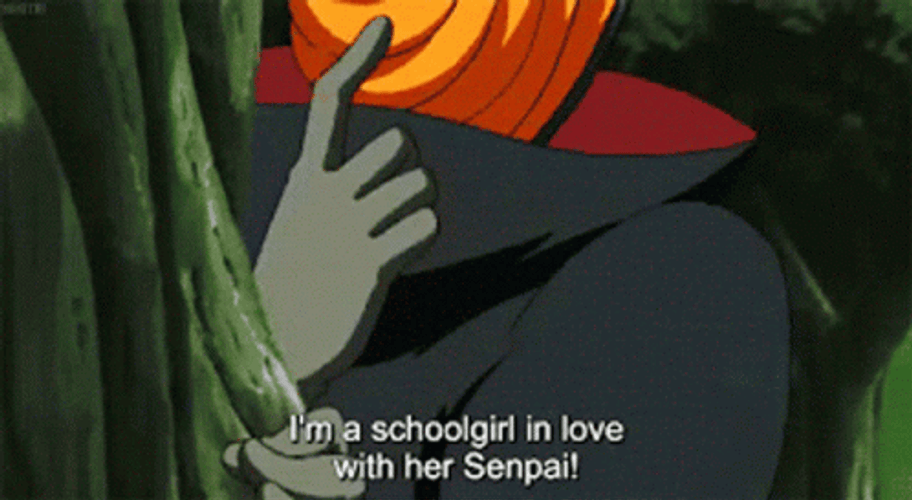Naruto Tobi Inlove Senpai GIF