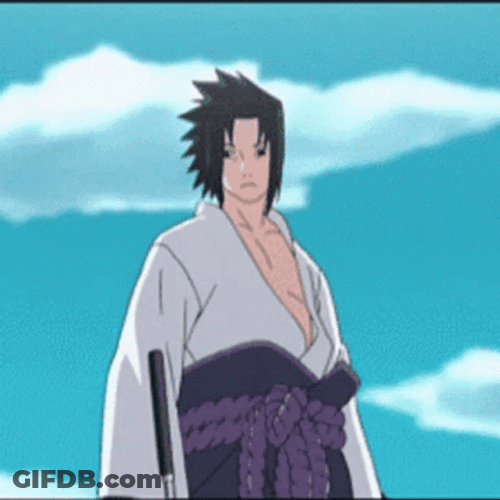 Naruto Uchiha Sasuke Kusanagi Anime Sword GIF