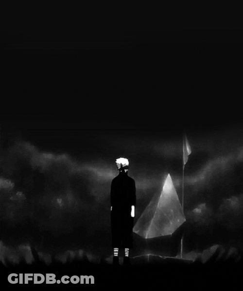 Naruto Upright Dark Stormy Night Background GIF