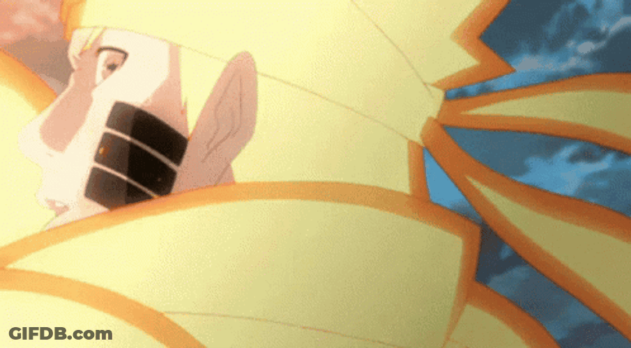 Naruto Uzamaki Versus Sasuke Fighting GIF