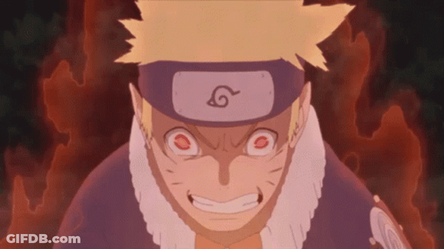 Naruto Uzumaki Chakra Unleashed GIF