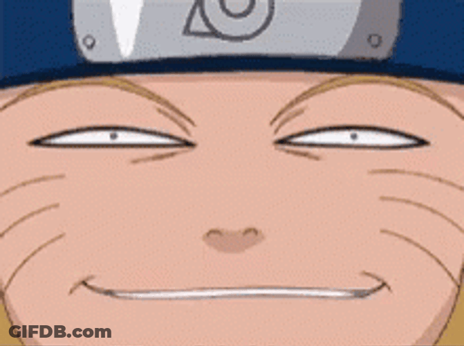Naruto Uzumaki Creepy Smile GIF