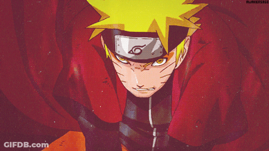 Naruto Uzumaki Sage Charging Rasengan GIF