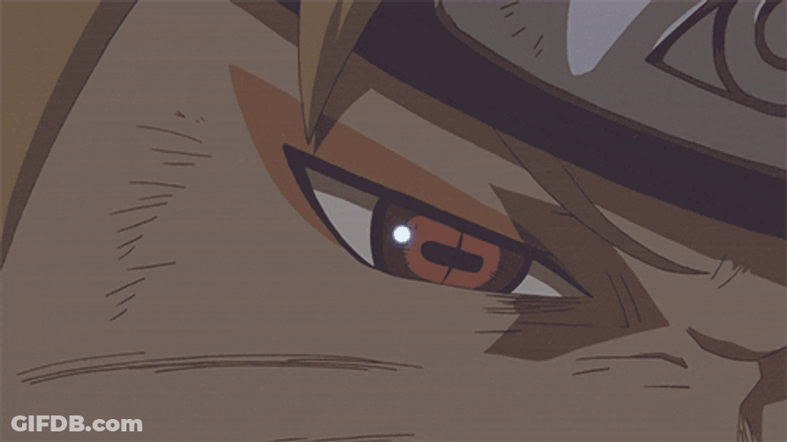Naruto Uzumaki Sage Eyes To Normal GIF