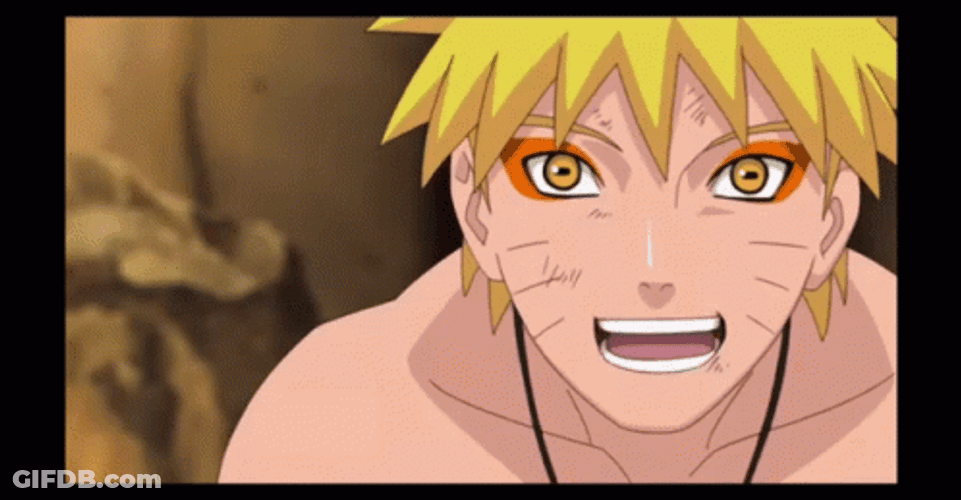 Naruto Uzumaki Sage Mode Smile Anime GIF