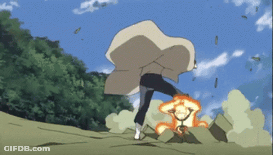 Naruto Versus Itachi Uchiha Fighting GIF