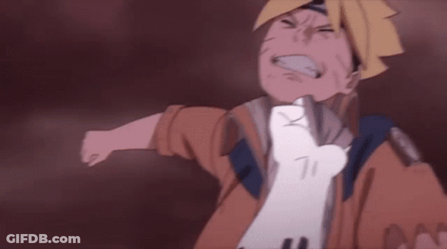 Naruto Versus Momoshiki Ōtsutsuki Fighting GIF