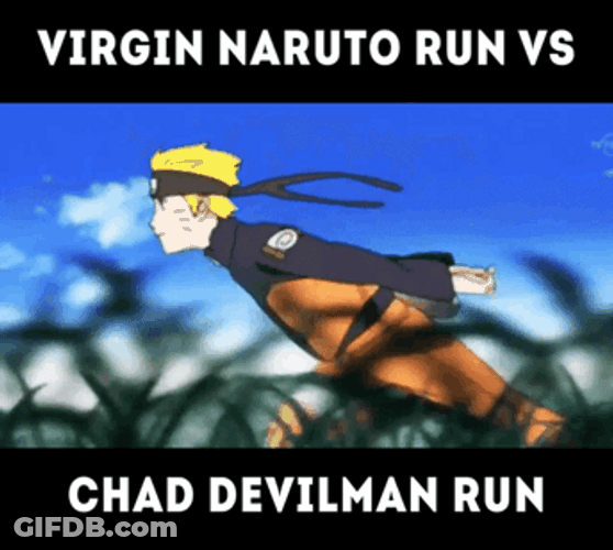 Naruto Vs. Chad Devilman GIF
