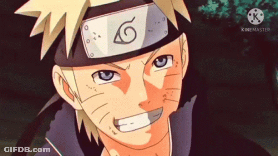 Naruto Vs Isshiki Meme Close Eyes Smile GIF