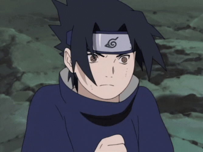 Naruto Vs Sasuke In Fighting Stance GIF